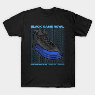 AJ 12 Black Royal Sneaker T-Shirt